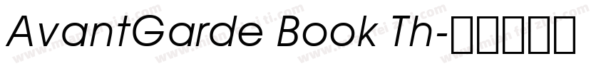 AvantGarde Book Th字体转换